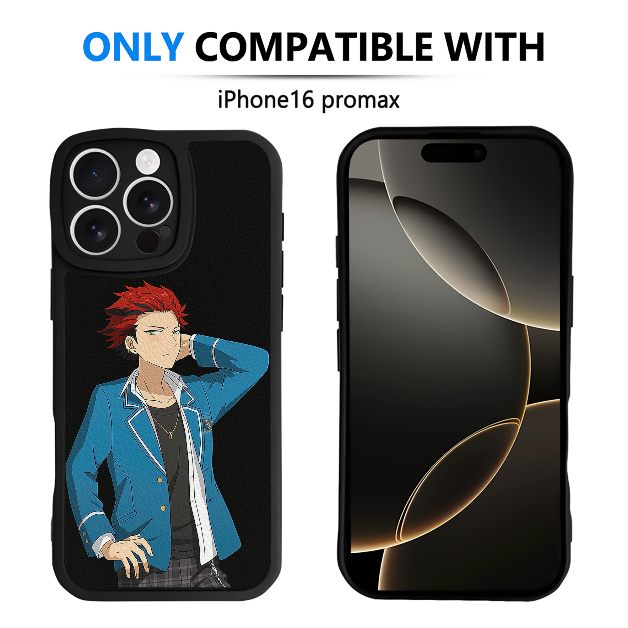 （画像用） あんさんぶるスターズ! Ensemble Stars 【iPhone 16シリーズ対応】シリコンスマホケース（レザー調） 材質：シリコン